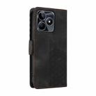 For Realme C53 / Narzo N53 Embossed Rhombus Starry Leather Phone Case(Black) - 3