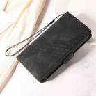 For Realme C55 Embossed Rhombus Starry Leather Phone Case(Black) - 2