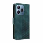 For Realme C63 / C61 / Note 60 Embossed Rhombus Starry Leather Phone Case(Green) - 3