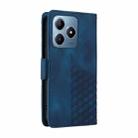 For Realme C63 / C61 / Note 60 Embossed Rhombus Starry Leather Phone Case(Blue) - 3