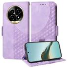 For Realme 13 Pro / 13 Pro+ / P1 Pro Global Embossed Rhombus Starry Leather Phone Case(Purple) - 1