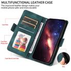 For Realme 14 Pro Global Embossed Rhombus Starry Leather Phone Case(Green) - 3
