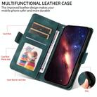 For Realme 14 Pro+ Global Embossed Rhombus Starry Leather Phone Case(Green) - 3