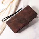 For Realme 14 Pro+ Global Embossed Rhombus Starry Leather Phone Case(Brown) - 2