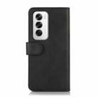 For OPPO Reno12 5G Global Cow Texture Flip Leather Phone Case(Black) - 3