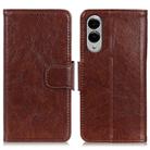 For Samsung Galaxy S25 Edge 5G Nappa Texture Horizontal Flip Leather Phone Case(Brown) - 1