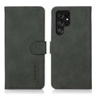 For Samsung Galaxy S25 Ultra 5G KHAZNEH Matte Texture Leather Phone Case(Green) - 1