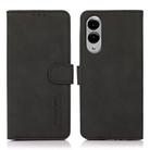 For Samsung Galaxy S25 Edge 5G KHAZNEH Matte Texture Leather Phone Case(Black) - 1