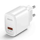 Yesido YC66 PD 18W USB Fast Charger, Specification:EU Plug(White) - 1