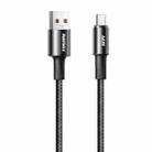 REMAX RC-C099 1.2m 66W USB to Type-C Fast Charging Braided Data Cable(Black) - 1