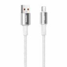 REMAX RC-C099 1.2m 66W USB to Type-C Fast Charging Braided Data Cable(White) - 1