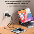 Yesido YC86 17W USB-C / Type-C + Dual USB Digital Display Charger, Specification:UK Plug(Black) - 3