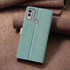 For Nokia C22 Color Matching RFID Anti-theft Leather Phone Case(Green) - 3