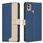 For Nokia C22 Color Matching RFID Anti-theft Leather Phone Case(Blue) - 1