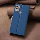 For Nokia C22 Color Matching RFID Anti-theft Leather Phone Case(Blue) - 3