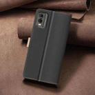 For Nokia C32 Color Matching RFID Anti-theft Leather Phone Case(Black) - 3