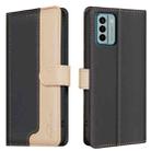 For Nokia G22 Color Matching RFID Anti-theft Leather Phone Case(Black) - 1