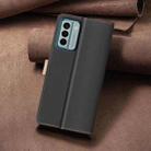 For Nokia G22 Color Matching RFID Anti-theft Leather Phone Case(Black) - 3
