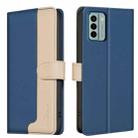 For Nokia G22 Color Matching RFID Anti-theft Leather Phone Case(Blue) - 1