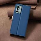 For Nokia G22 Color Matching RFID Anti-theft Leather Phone Case(Blue) - 3