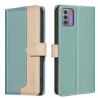 For Nokia G42 Color Matching RFID Anti-theft Leather Phone Case(Green) - 1