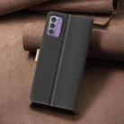 For Nokia G42 Color Matching RFID Anti-theft Leather Phone Case(Black) - 3