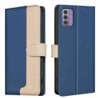 For Nokia G42 Color Matching RFID Anti-theft Leather Phone Case(Blue) - 1