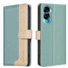For Honor 90 Lite / X50i Color Matching RFID Anti-theft Leather Phone Case(Green) - 1