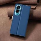 For Honor 90 Lite / X50i Color Matching RFID Anti-theft Leather Phone Case(Blue) - 3