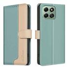 For Honor X6b Color Matching RFID Anti-theft Leather Phone Case(Green) - 1