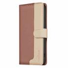 For Honor X6b Color Matching RFID Anti-theft Leather Phone Case(Brown) - 3