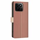 For Honor 200 Smart / X7C Color Matching RFID Anti-theft Leather Phone Case(Brown) - 3