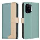 For Honor 300 Pro / 300 Ultra Color Matching RFID Anti-theft Leather Phone Case(Green) - 1