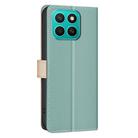 For Honor X8c 4G Color Matching RFID Anti-theft Leather Phone Case(Green) - 3