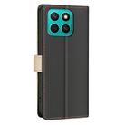 For Honor X8c 4G Color Matching RFID Anti-theft Leather Phone Case(Black) - 3