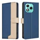 For Honor 400 Lite Color Matching RFID Anti-theft Leather Phone Case(Blue) - 1