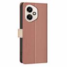 For Honor 400 Global 156.5mm Color Matching RFID Anti-theft Leather Phone Case(Brown) - 3