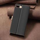 For iPhone SE 2022 / SE 2020 / 8 / 7 Color Matching RFID Anti-theft Leather Phone Case(Black) - 3