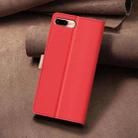 For iPhone SE 2022 / SE 2020 / 8 / 7 Color Matching RFID Anti-theft Leather Phone Case(Red) - 3