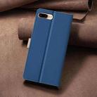 For iPhone 8 Plus / 7 Plus Color Matching RFID Anti-theft Leather Phone Case(Blue) - 3