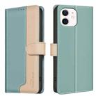 For iPhone 11 Color Matching RFID Anti-theft Leather Phone Case(Green) - 1