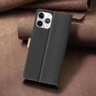 For iPhone 11 Pro Color Matching RFID Anti-theft Leather Phone Case(Black) - 3