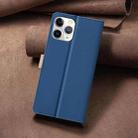 For iPhone 11 Pro Color Matching RFID Anti-theft Leather Phone Case(Blue) - 3