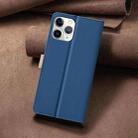 For iPhone 12 Pro Max Color Matching RFID Anti-theft Leather Phone Case(Blue) - 3