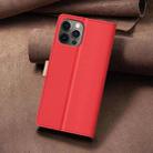 For iPhone 13 Pro Color Matching RFID Anti-theft Leather Phone Case(Red) - 3