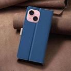 For iPhone 15 Color Matching RFID Anti-theft Leather Phone Case(Blue) - 3