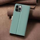 For iPhone 15 Pro Color Matching RFID Anti-theft Leather Phone Case(Green) - 3