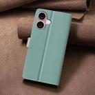 For iPhone 16 Color Matching RFID Anti-theft Leather Phone Case(Green) - 3