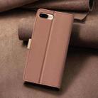 For iPhone SE 2024 Color Matching RFID Anti-theft Leather Phone Case(Brown) - 3