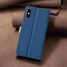 For iPhone XS Max Color Matching RFID Anti-theft Leather Phone Case(Blue) - 3